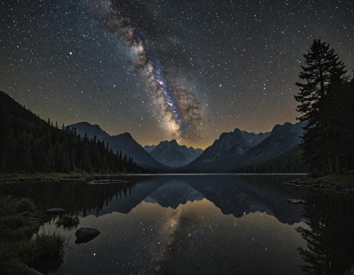 神秘的夜景 - GoEnhance AI